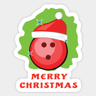 Merry Bowling Christmas - Funny Sticker